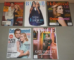 5 magazine lot - Kate Winslet - EW, Harpers Bazaar, Hollywood Life, Vogue - Picture 1 of 1