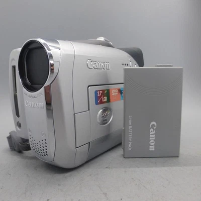 Canon DC19 Handheld DVD-RW Camcorder Silver Tested - Image 1 of 4