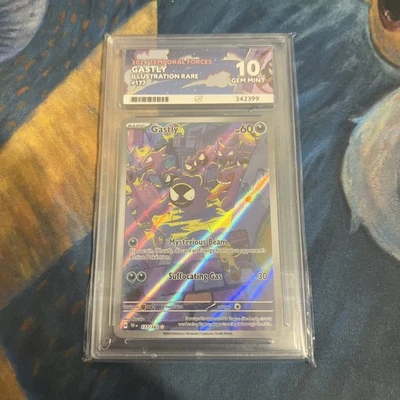 ACE 10 Gastly 177/162 Illustration Rare Sv05: Temporal Forces Holo - Image 1 of 2