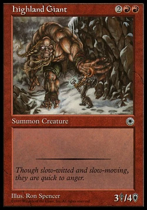 Highland Giant - Medium Play MTG Portal - Image 1 of 1