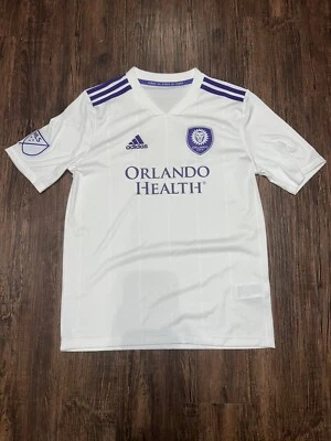Adidas MLS Orlando City SC Jersey Youth XL White Orlando Health 32805 - Image 1 of 4