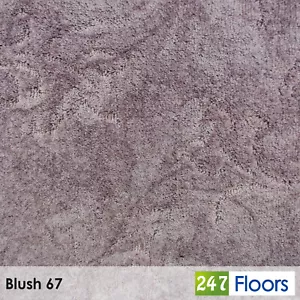 Blush 67 California Dreams Carpet Patterned Cut & Loop Pile Living Room Bedroom - Picture 1 of 3