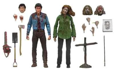 Paquete de 2 figuras Neca Evil Dead Bloody Ash & Cheryl Williams Ultimate 7" sin usar, en caja Foto 1 de 4