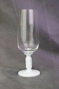 Copa de vino de champán acanalada con tallo blanco cristal Rosenthal 6 5/8 " RC#5 - Imagen 1 de 5