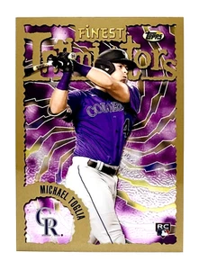 2023 Topps Finest Flashbacks Intimidators #77 Michael Toglia RC Rockies - Picture 1 of 2
