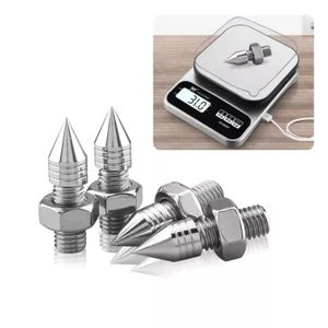 4PCS Stainless Steel Speaker Turntable Isolation Vibration Spike Stand Feet Pad - Picture 1 of 16