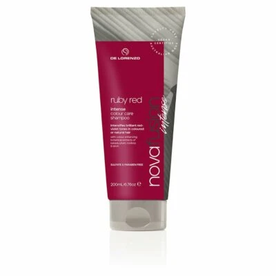 De Lorenzo Novafusion Intense Ruby Red Shampoo 200ml DeLorenzo Intense Ruby Red - Image 1 of 4