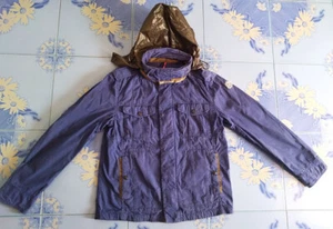 MONCLER MAREK GIUBBOTTO Jacket Navy ZIP Button 4 Pocket Hood Size 1 - Picture 1 of 12