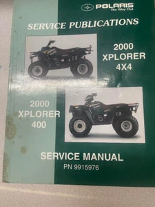2000 Polaris XPLORER 400 4X4 Tienda Servicio Reparación Manual OEM 9915976 - Imagen 1 de 3