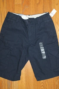 GAP KIDS Boys NAVY Cotton CASUAL Dress CARGO Pocket SUMMER SHORTS  14 regular - Picture 1 of 5