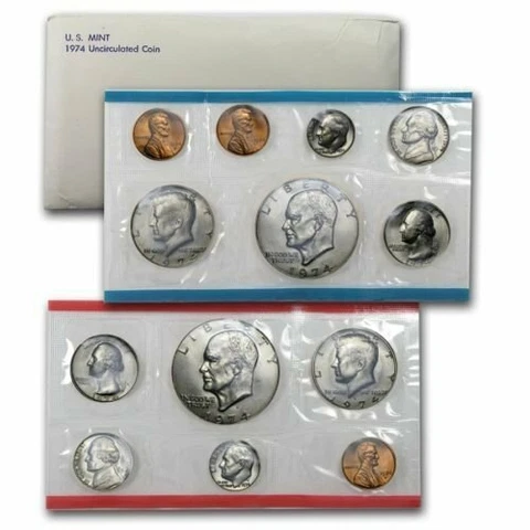 1974 US UNITED STATES MINT BIRTH YEAR OGP UNCIRCULATED COIN SET Cover