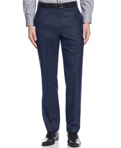 Calvin Klein Men's Blue Solid X Slim Fit Performance Dress Pants Size 44W 34L - Picture 1 of 1