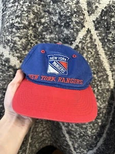 Vintage 90s New York Rangers SnapBack Hat NHL Hockey - Picture 1 of 5