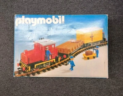Playmobil 4025 Diesellokomotive  Waggons mit Schienen OVP Verpackung - Bild 1 von 4