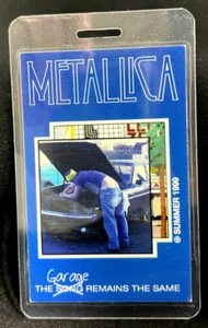 METALLICA SUMMER 1999 TOUR LAMINATED BACKSTAGE PASS blue - Bild 1 von 1