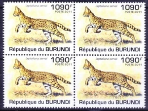 Burundi 2011 MNH blk, Serval, Wild Animals - Picture 1 of 1