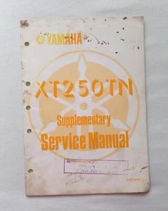 Genuine Yamaha XT250TN Supplementary Service Manual (1984) - Picture 1 of 5