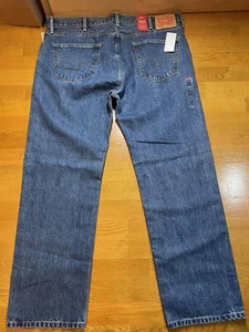 Jean Levi's 505 para hombre ajuste regular pierna recta talla de lavado mediano 42x32 nuevo con etiquetas - Imagen 1 de 12