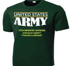 77TH INFANTRY DIVISION *STATUE OF LIBERTY* PERFORMANCE SHIRT.OFFICIALLY LICENSED