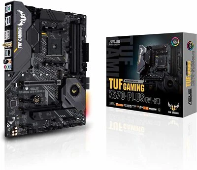 Placa madre compatible con AM4 con ASUS AMD X570 TUF GAMING X570-PLUS WI-FI ATX - Imagen 1 de 4
