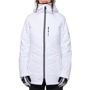 686 Women's CLOUD Insulated Snow Jacket - WhtGeoJacqrd -Medium - NWT - LAST ONE - Picture 1 of 6