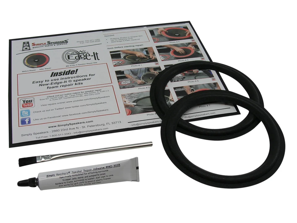 Kit de reparo de espuma de alto-falante Boston Acoustics A-40 Series II CR7 HD-9 HD-10 FSK-628 - Imagem 1 de 4