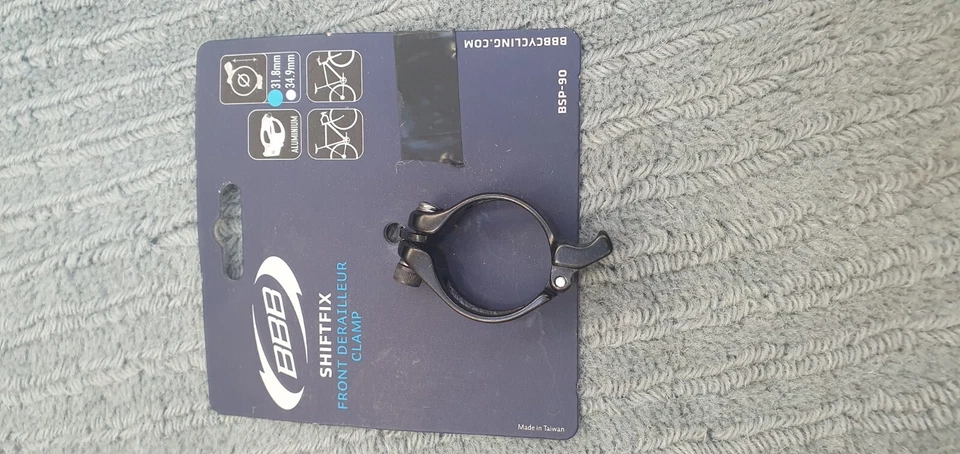 Abrazadera de desviador delantera BBB BSP-90 Shift Fix aluminio 31,8 mm negro 262932 Foto 1 de 1