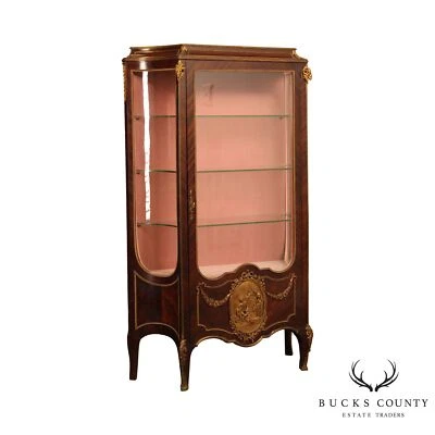French Regence Style Gilt Bronze Mounted King Wood Vitrine Display Cabinet - Image 1 of 4