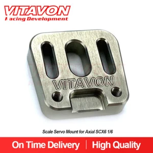 Vitavon CNC Aluminum 7075 1/5 Scale Servo Mount  for Axial SCX6 1/6 Titanium - Picture 1 of 5