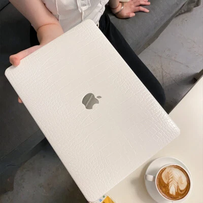 Funda protectora de cuero para PC de cocodrilo para Apple MacBook Air Pro Retina 13 M1 Foto 1 de 4