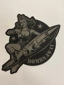 Harley Motorcycle Jacket Vest Pinup Girl Biker Patch Small Iron Sew 4.1 x 3.7" - Picture 1 of 1