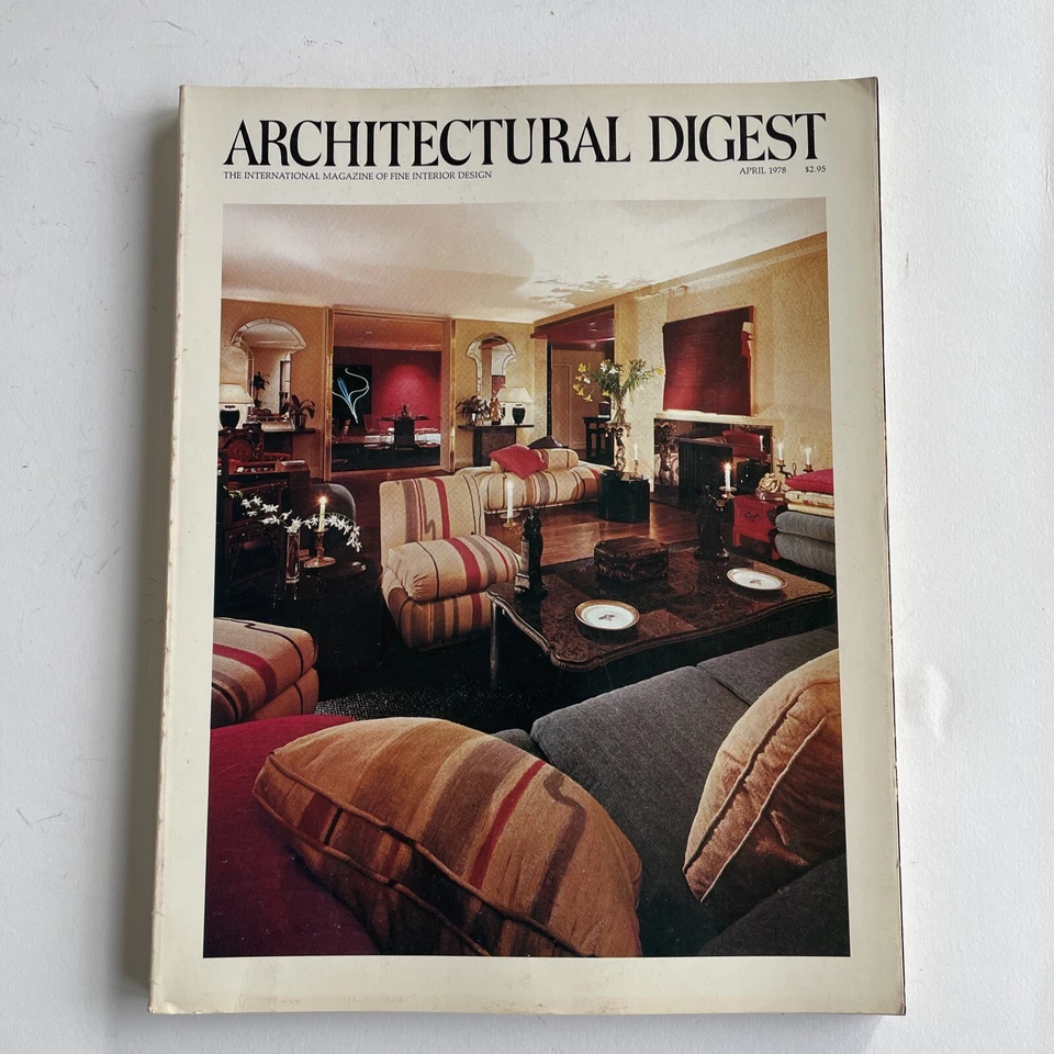 Architectural Digest April 1978 British Fashion Designer  Zandra Rhodes - Image 1 of 4