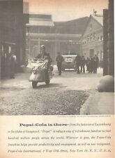 Pepsi Cola Company Is There Advertising 1 Page 1957 Photograph From Luxembourg