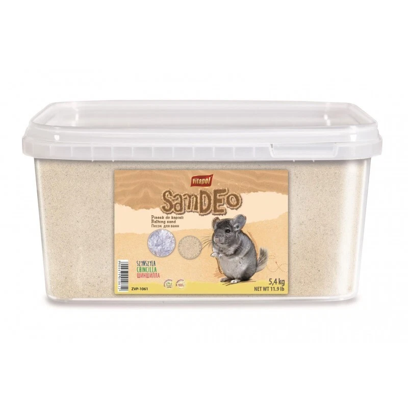 VITAPOL Sand Streu für Chinchilla im 3-L-eimer 5,1 kg 1061