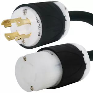 NEMA L14-30 Verlängerungskabel - 50 Fuß, 30 A 125/250 V 10 AWG - Eisenbox # IBX-5805-50 - Bild 1 von 4