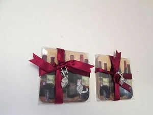 Weinmotiv Untersetzer von Kate Aspen, 4er Set, Neu im Karton - Bild 1 von 4