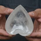 0,7 lb 3,7 pouces cendrier cristal de quartz blanc naturel clair bol cœur sculpté guérison