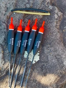 Pesca galleggiante, 5 galleggianti balsa premium corvi, galleggianti SS 2,2 g - Foto 1 di 2