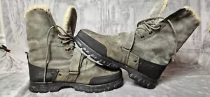 Polo Ralph Lauren Boots Mens 12D Tavin Rollover Lamb Shearling Grey/Green - Picture 1 of 6
