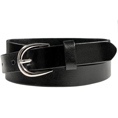 Women's Dress Belt 100% One Piece Full Grain Genuine Leather Casual Belt 1" wide - Image 1 of 4
