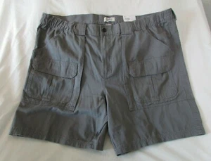 Men's "Croft & Barrow" B&T Size 48, Casual Grey, Side Elastic Waist Cargo Shorts - Picture 1 of 8
