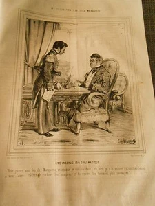 Litho 1843 - Civilisation aux Iles Marquises Une instruction diplomatique - Imagen 1 de 1