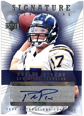 2004 Upper Deck Foundations Signature Foundations Philip Rivers Auto RC #SF-PR - Image 1 of 2