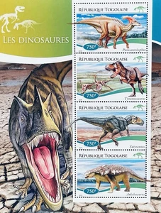 TOGO DINOSAUR STAMPS MNH 2014 PREHISTORIC ANIMALS TYRANNOSAURUS DINOSAURS - Picture 1 of 1