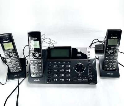 VTech DS6251-3 DECT 6.0 3 трубки беспроводной телефон с коробкой полный функций протестирован - Изображение 1 из 4