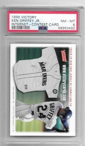 Ken Griffey Jr. 1999 Upper Deck Victory Jersey Entry Card Graded Nmt/Mint PSA 8 - Picture 1 of 1