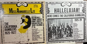 THE CALIFORNIA RAMBLERS Volume 1 & 2 Hot Jazz recorded 1925 - 1929 BIOGRAPH LP - Picture 1 of 5