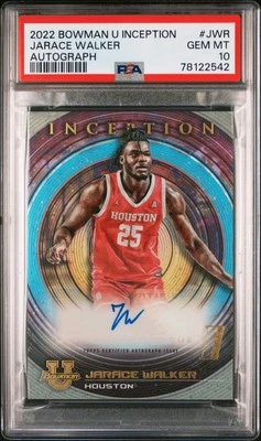 Jarace Walker - PSA 10 AUTO - 2022 Bowman Inception RC Autograph HOUSTON COUGARS - Image 1 of 2