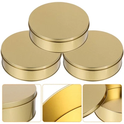  3 Pcs Plätzchen Dose Blechdose Mit Deckel Klein Süßigkeitenschachteln - Bild 1 von 4