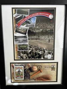 “Take Me Out To The Ballgame” Stamp With Yankee Stadium Collectors Framed! - Picture 1 of 2